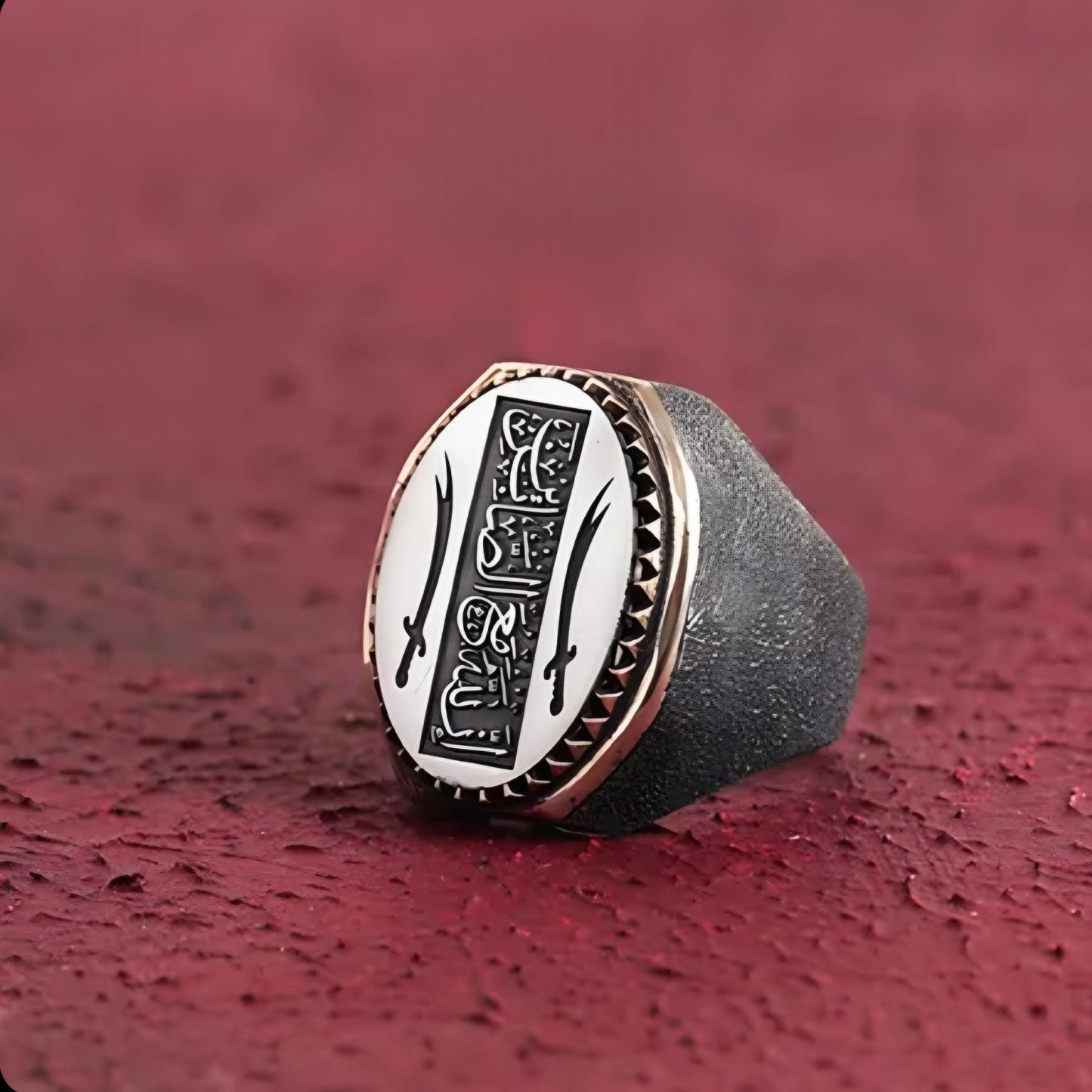 Zulfiqar Ring – Inna Allaha Ma’assabireen | 925 Silver Islamic Ring