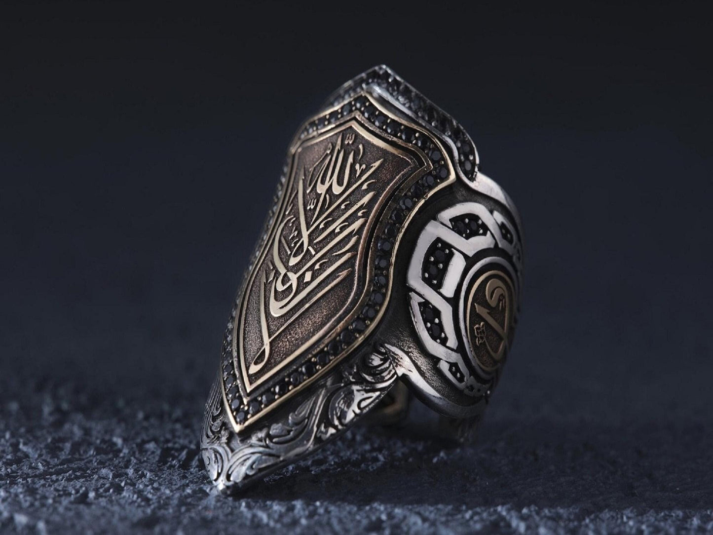 OttomanArcher Zihgir Ring – 925 Sterling Silver Thumb Ring