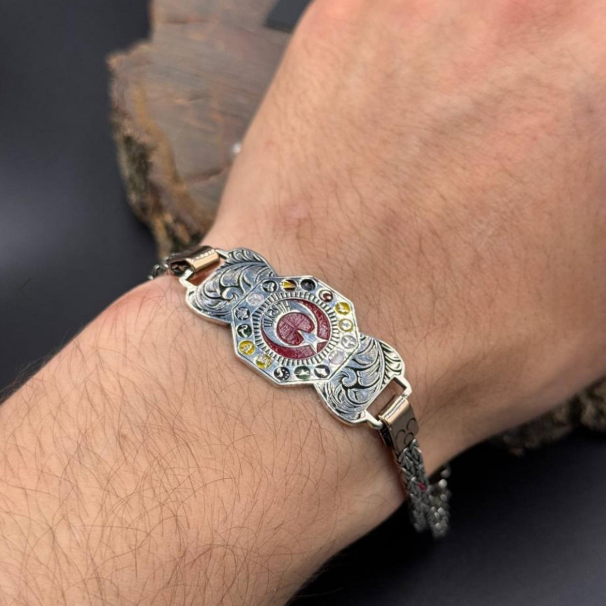 16 Great Turkic States bracelet with custom name – view 2