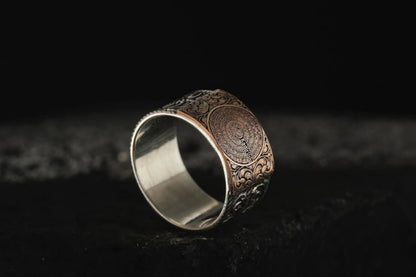 Four Surahs Protection Ring 925 Sterling Silver Personalized Name Engraving Handcrafted