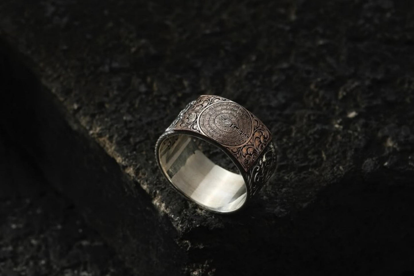 Four Surahs Protection Ring 925 Sterling Silver Personalized Name Engraving Handcrafted