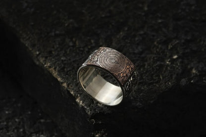 Four Surahs Protection Ring 925 Sterling Silver Personalized Name Engraving Handcrafted