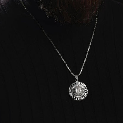 Bozkurt & Oghuz Medallion Necklace – 925 Silver
