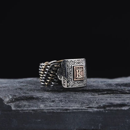 Custom Name Ring 925 Sterling Silver Personalized Engraved Men Handcrafted