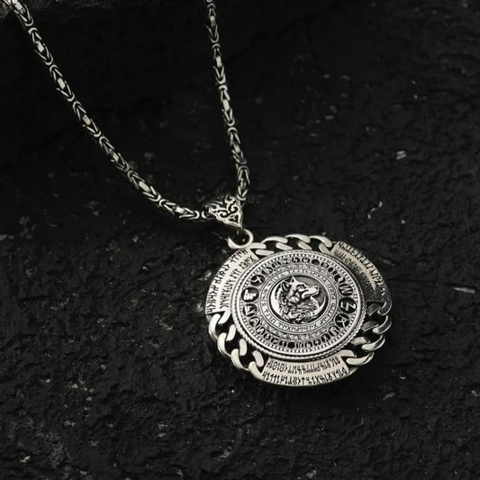 Bozkurt & Oghuz Medallion Necklace – 925 Silver