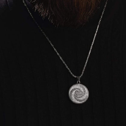 Rotating OttomanMedallion Necklace – Ayat al-Kursi 925 Silver | Islamic Jewelry