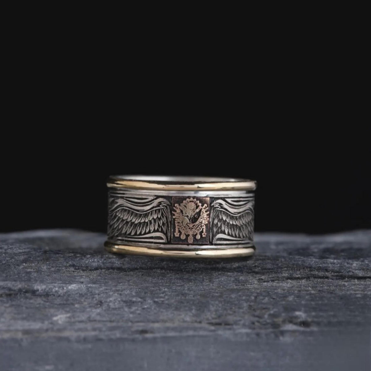 Ottoman coat of arms spinner ring – view 2