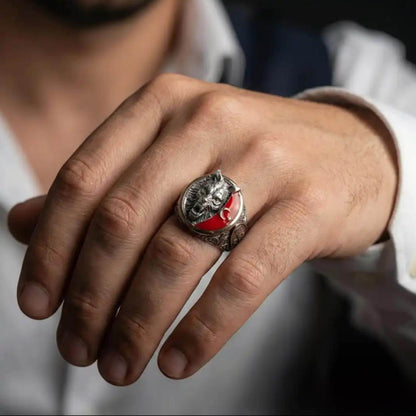 Bozkurt & Alparslan Ring – Göktürk Script | 925 Silver