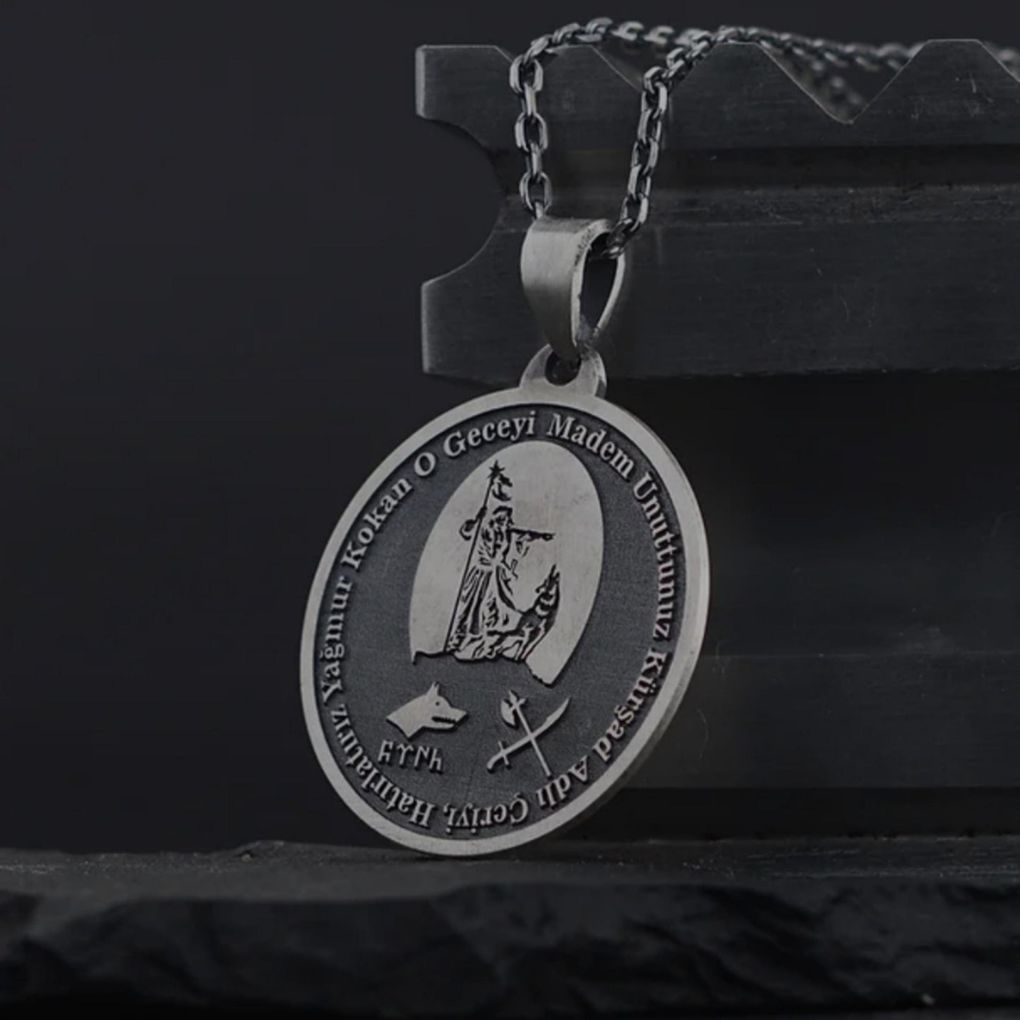Kürşad Necklace – Göktürk Warrior | 925 Silver