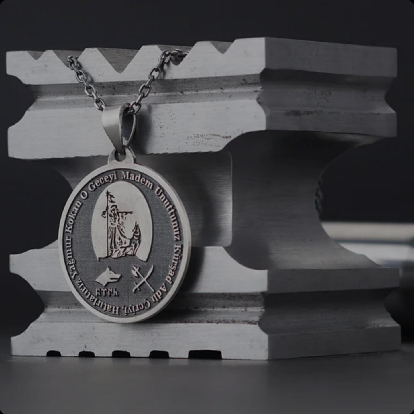 Kürşad Necklace – Göktürk Warrior | 925 Silver