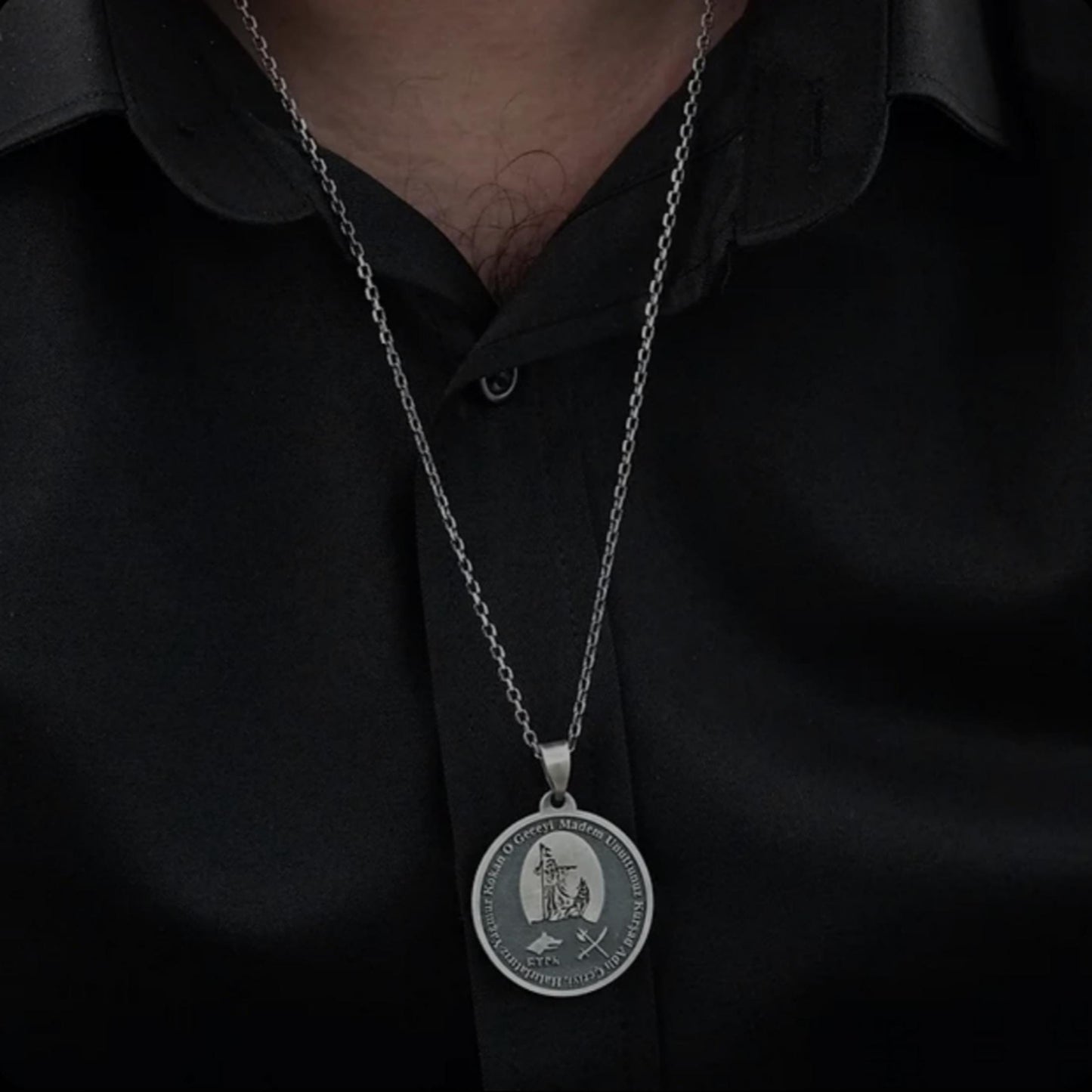 Kürşad Necklace – Göktürk Warrior | 925 Silver