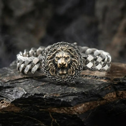 Lion head men's bracelet – view 3