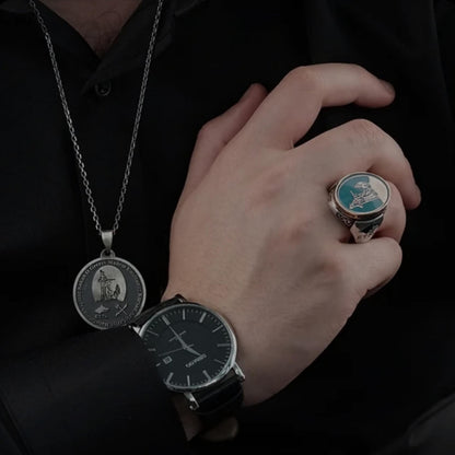 Kürşad Necklace – Göktürk Warrior | 925 Silver