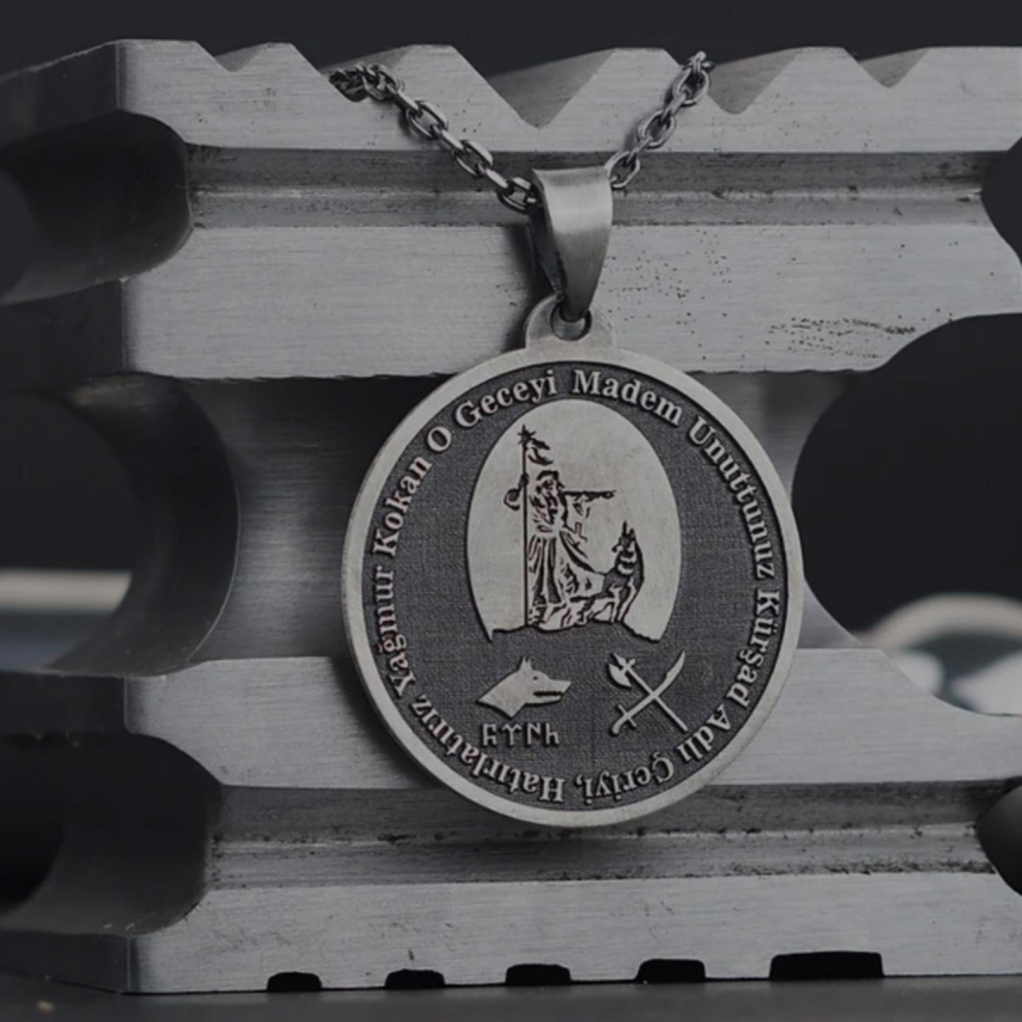 Kürşad Necklace – Göktürk Warrior | 925 Silver