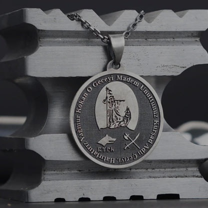 Kürşad Necklace – Göktürk Warrior | 925 Silver