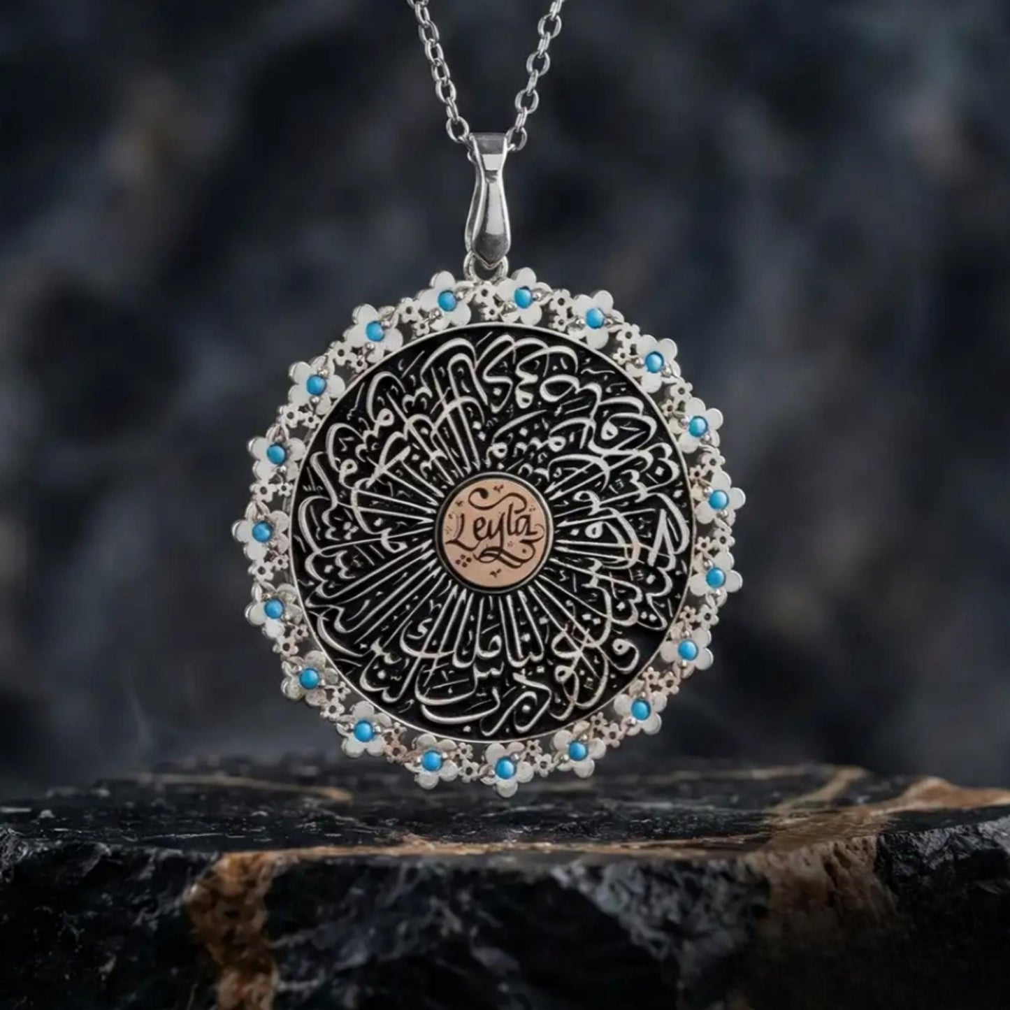 Women’s Personalized Name Necklace Micro Zircon Sterling Silver