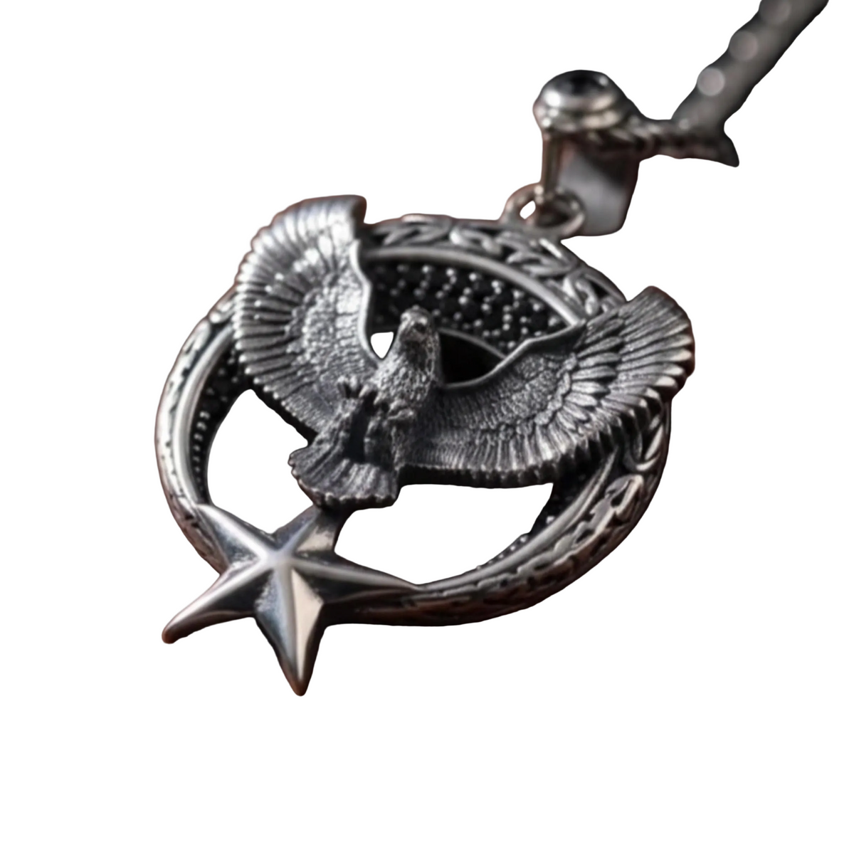 Ottoman Eagle & Crescent Star Necklace | 925 Silver