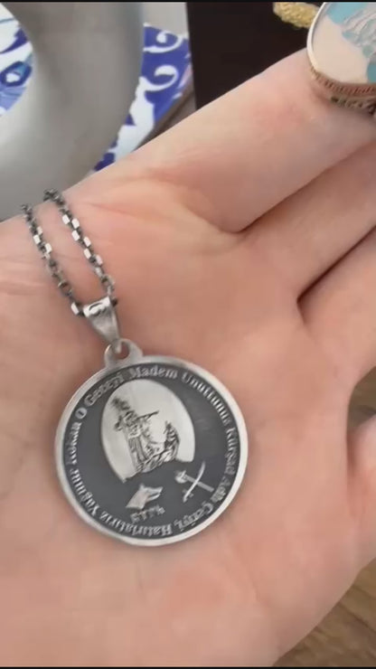 Kürşad Necklace – Göktürk Warrior | 925 Silver