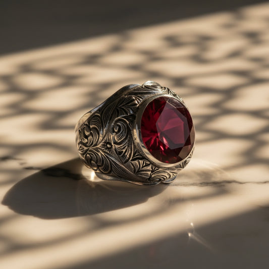 natural stone sterling silver mens womens ring