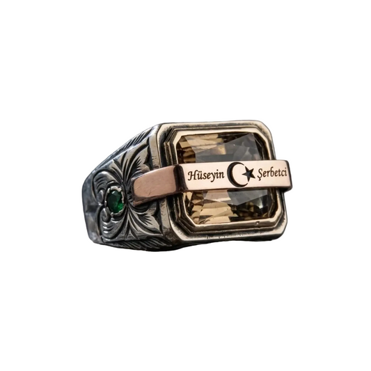 Personalized Diaspore Stone 925 Sterling Silver Ring