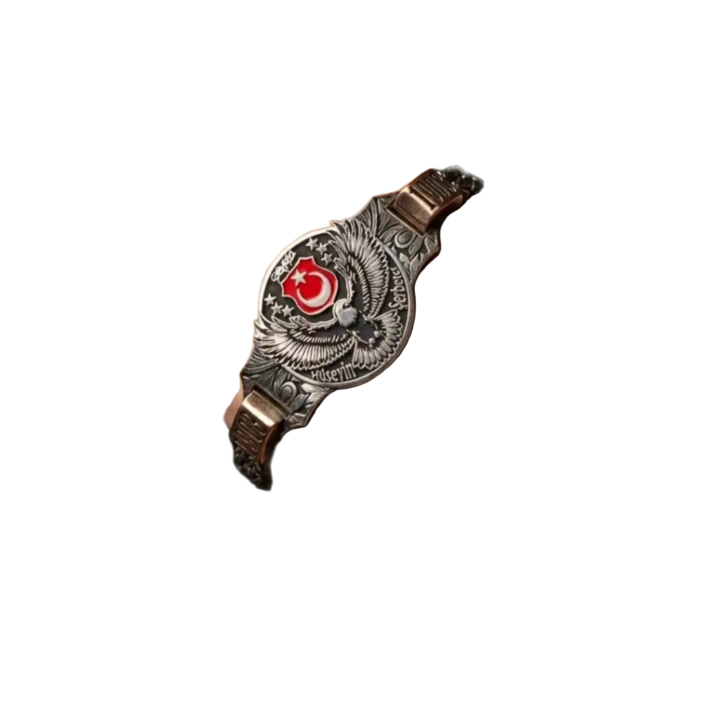 Black Eagle 925 Sterling Silver Personalized Men's Bracelet