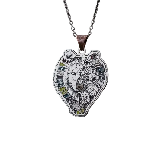 Turkish Wolf Necklace 925 Silver Bozkurt Pendant Handmade Men