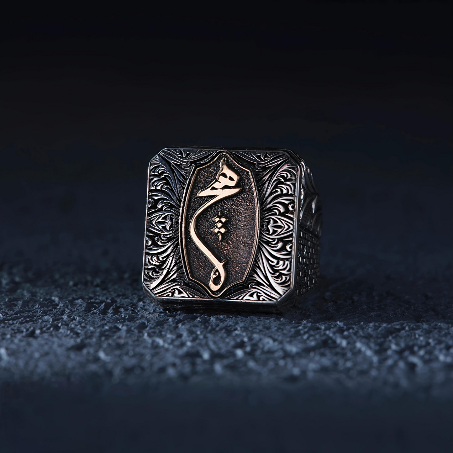 Hich Ring 925 Silver Islamic Sufi Nothingness Handmade Men