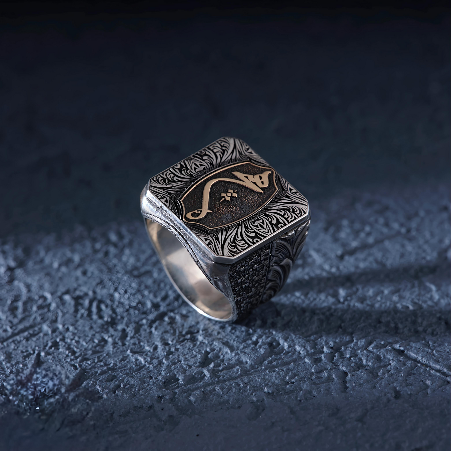 Hich Ring 925 Silver Islamic Sufi Nothingness Handmade Men