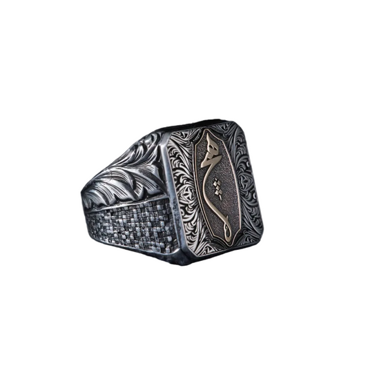 Hich Ring 925 Silver Islamic Sufi Nothingness Handmade Men