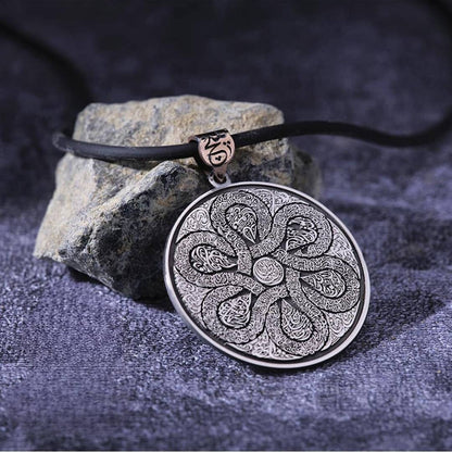 Surah Al-Fajr medallion necklace in 925 sterling silver
