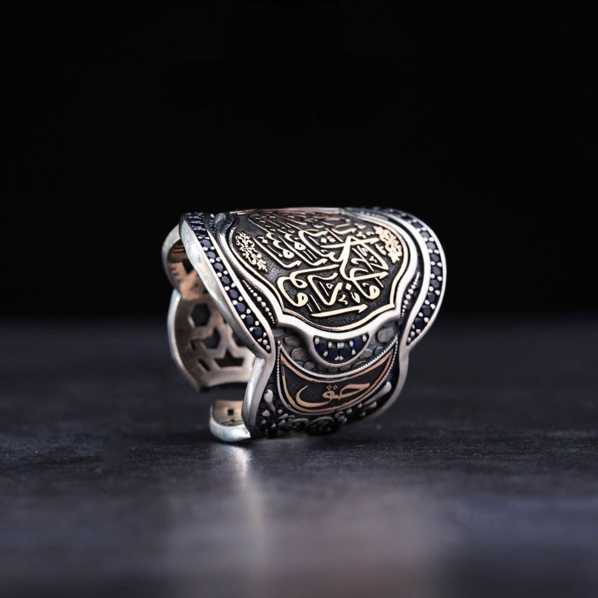 Zihgir Archer Thumb Ring Islamic Ottoman in 925 sterling silver